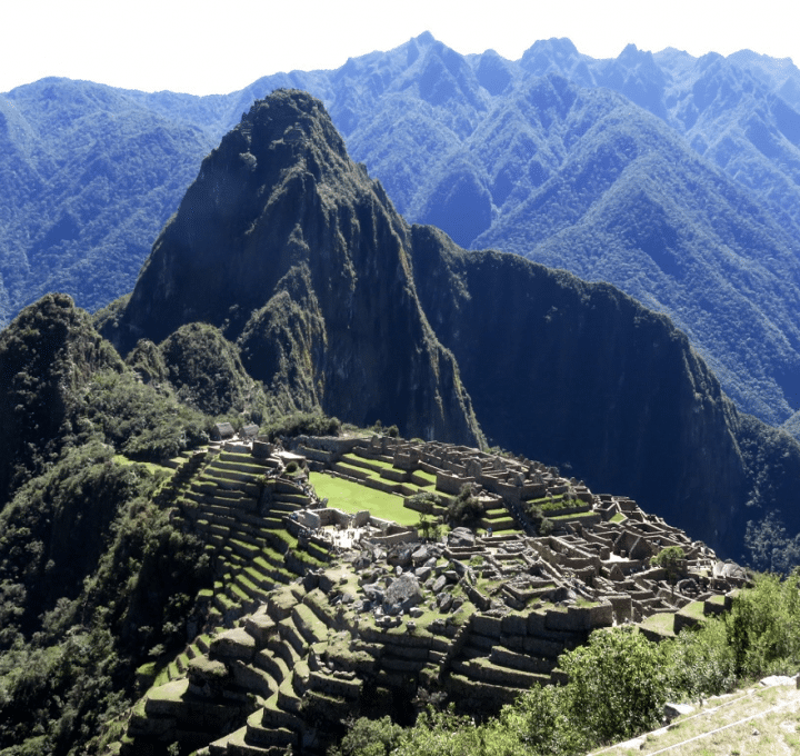 The ancient ruins of Machu Picchu in Peru, showcasing the rich history and architectural marvels